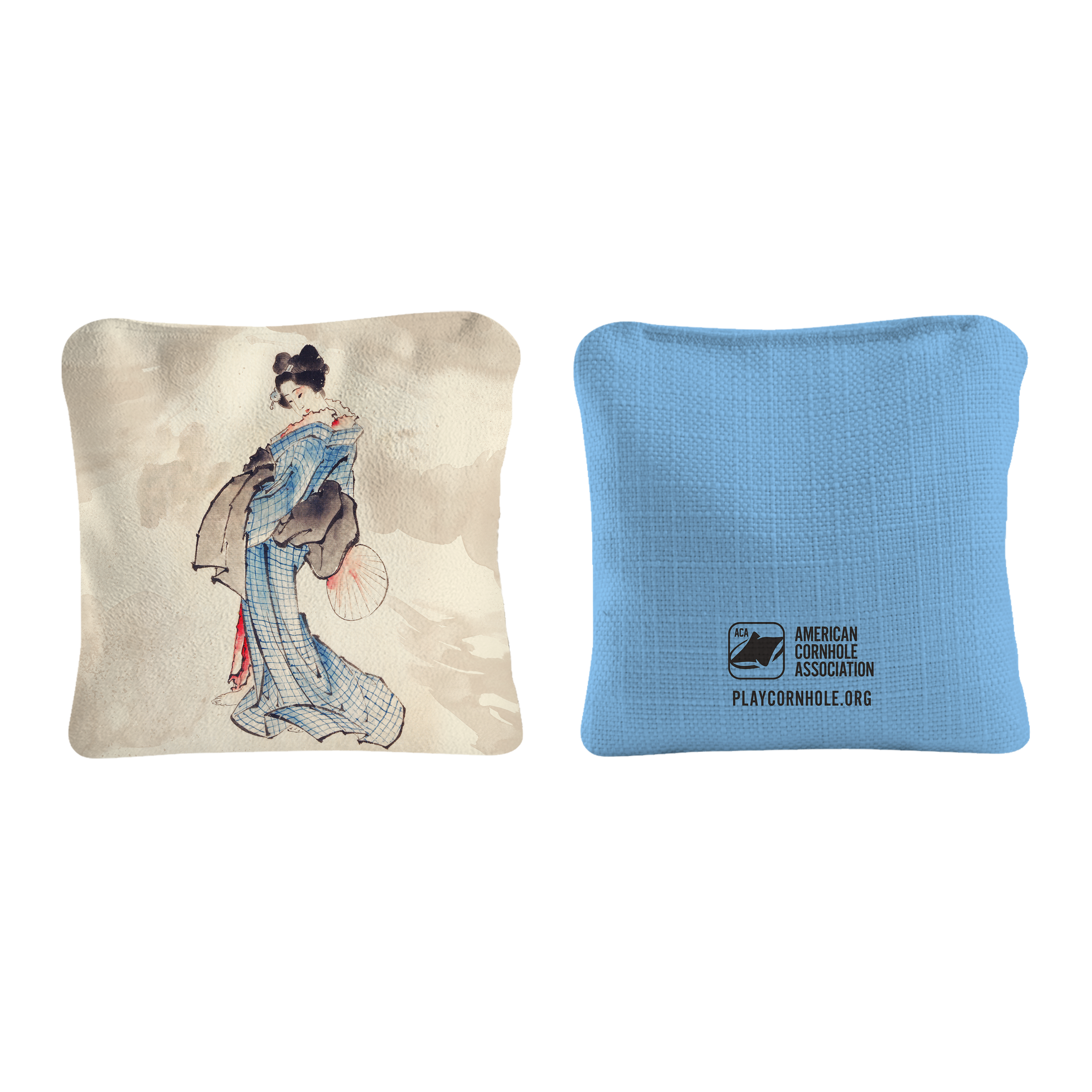 Japanese Woman by Katsushika Hokusai Synergy Pro Cornhole Bags