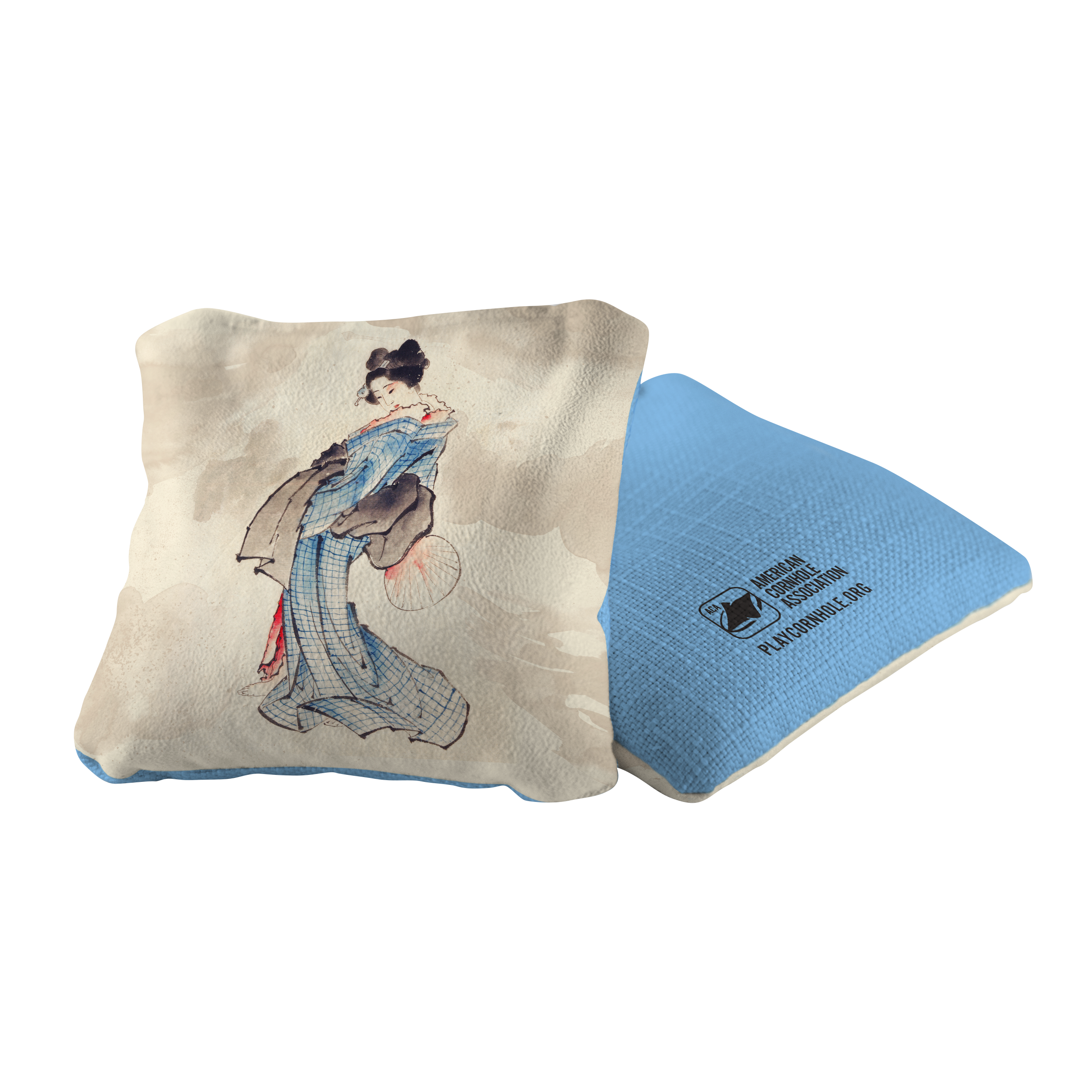 Japanese Woman by Katsushika Hokusai Synergy Pro Cornhole Bags