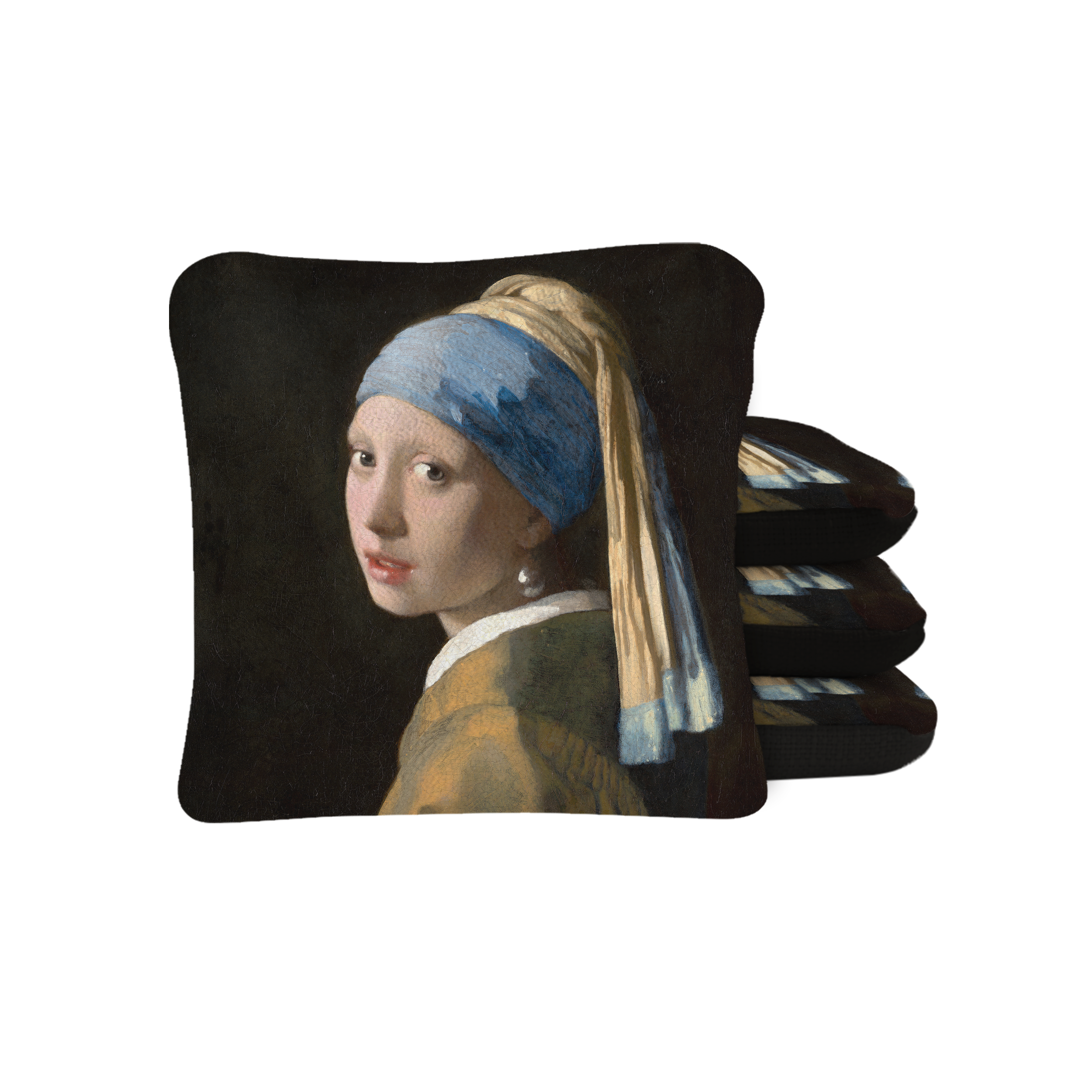 6-in Synergy Pro Vermeer's Girl With Pearl Earring Professional Regulation Cornhole Bags