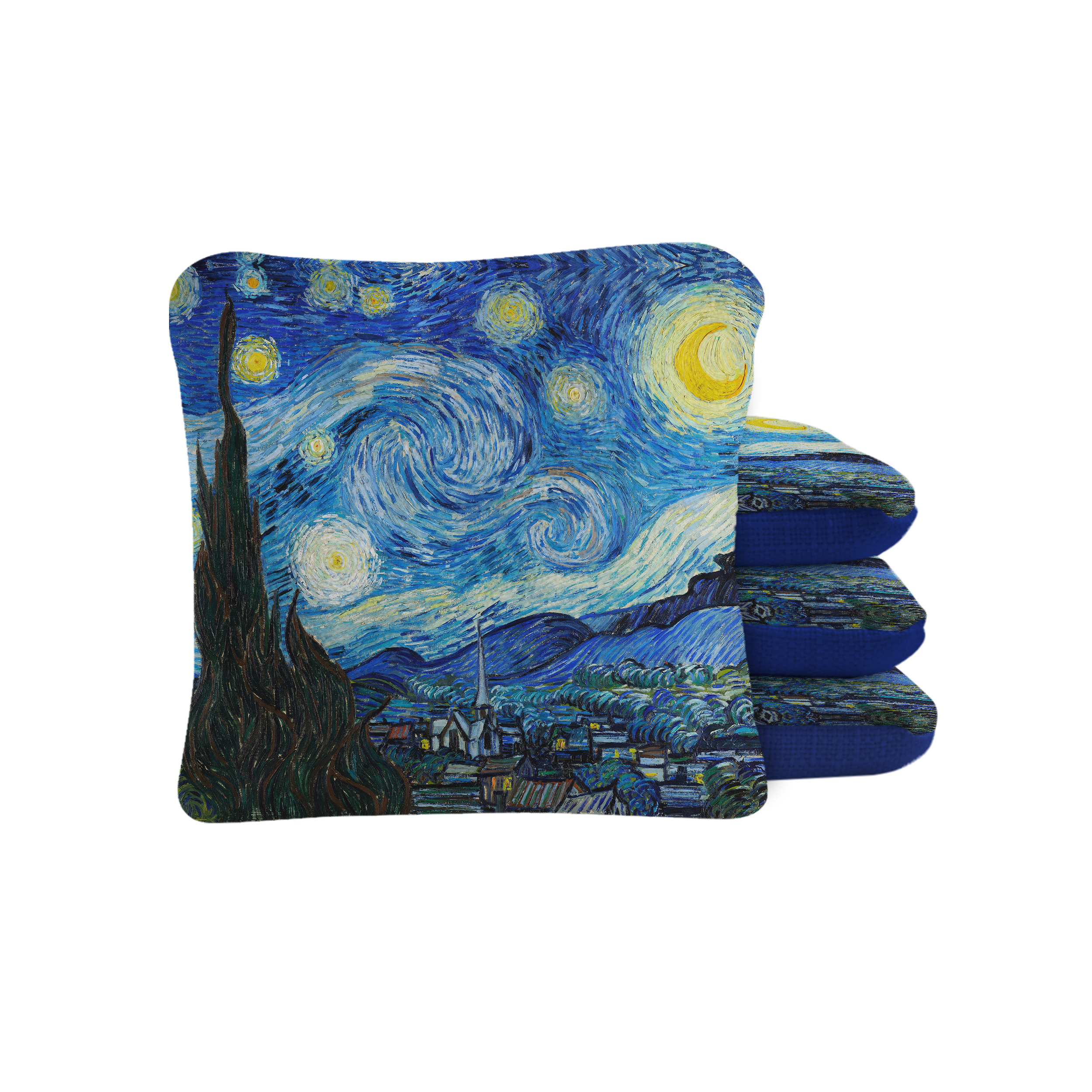 6-in Synergy Pro Van Gogh Starry Night Professional Regulation Cornhole Bags