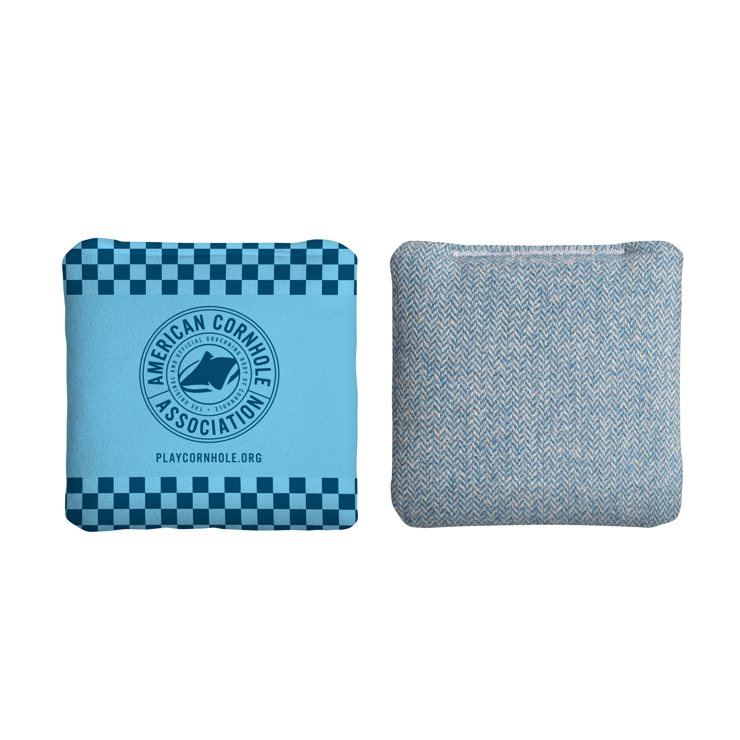 Checkered ACA Badge Synergy Soft Cornhole Bags