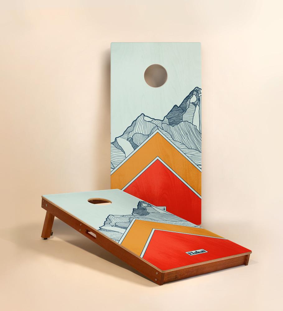 2x4 Mount Elakai Cornhole Boards