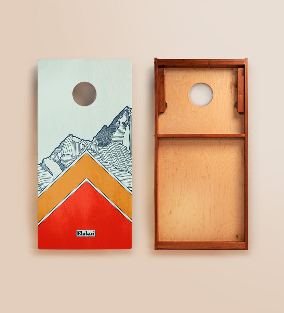 2x4 Mount Elakai Cornhole Boards