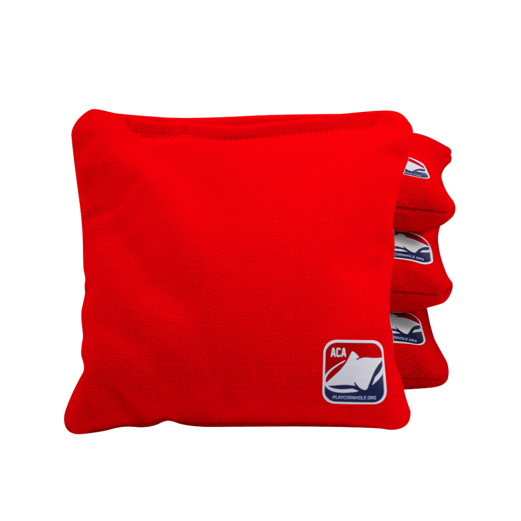 Official Cornhole Bags - 10 ounce duck canvas, whole corn, 6 x 6 made in  Canada (Red/Gray) : : Toys & Games